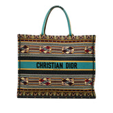 Large Embroidered Canvas Book Tote